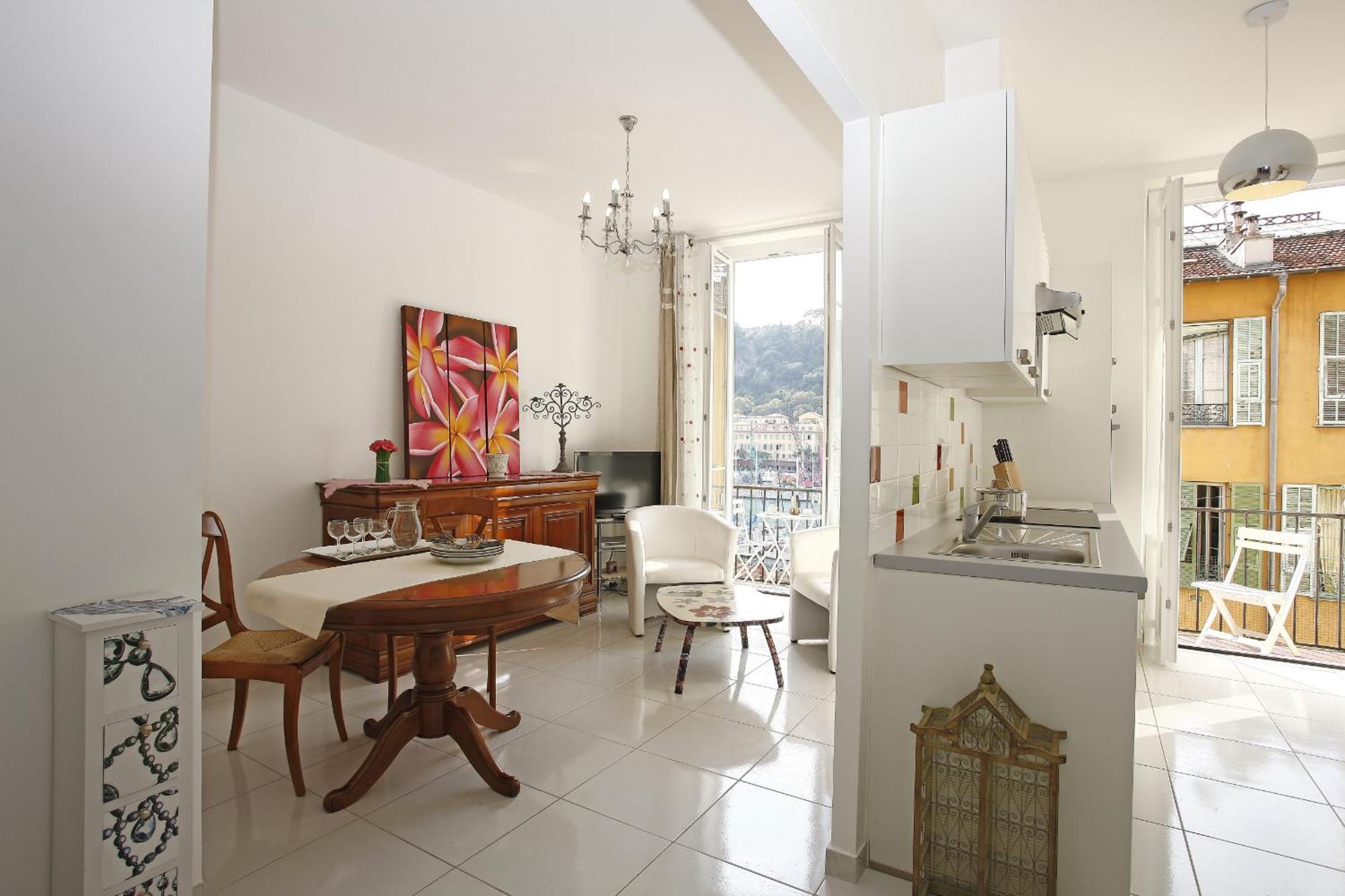 Aigue-Marine - Superbe Appartement Vue Mer 4 Personnes Au Port De Niza Exterior foto